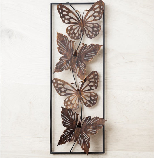 Butterflies Metal Wall Decor