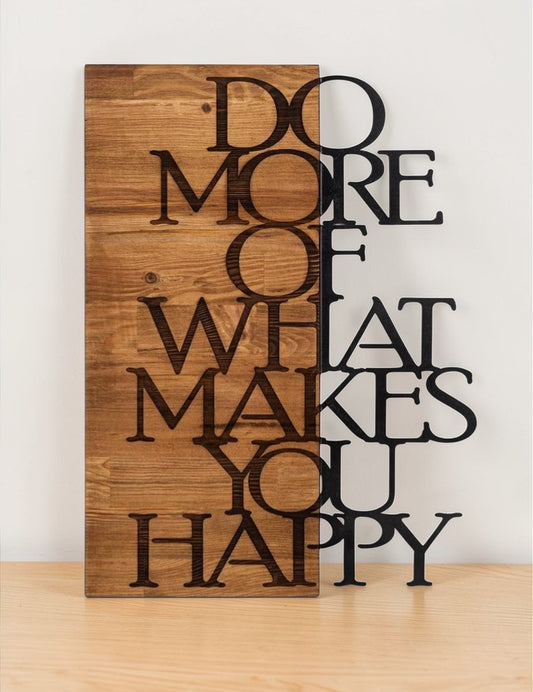 Do More Wood&Metal Wall Decor