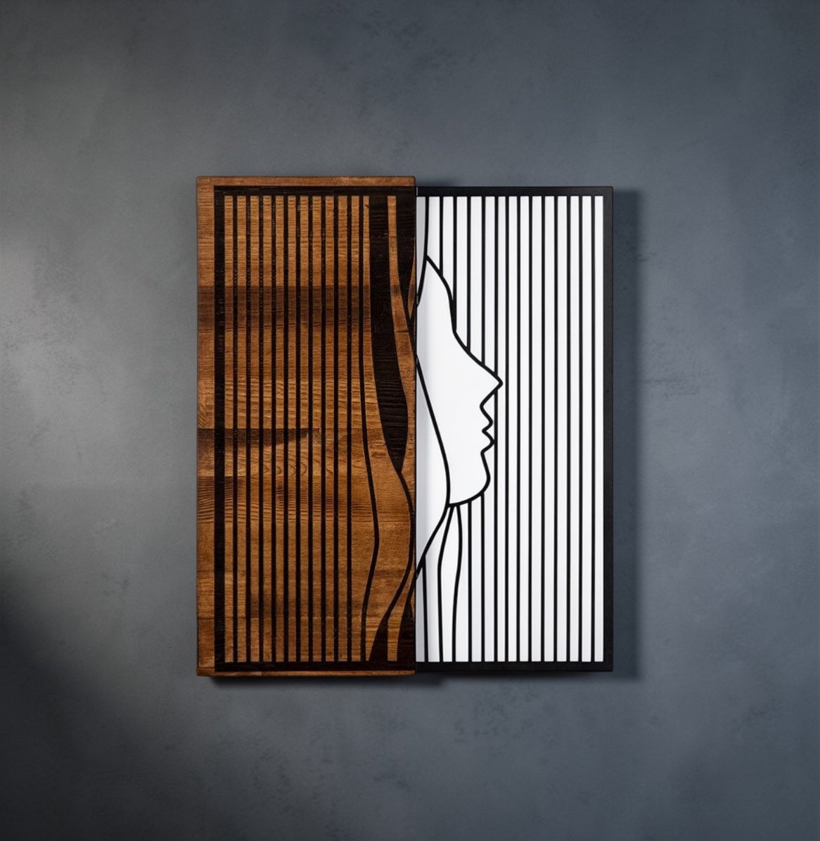 Breathe Wooden & Metal Wall Art